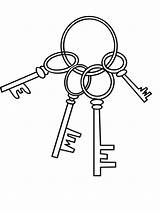 Cute Keys Coloring Page  Free Printable Pages For Kids sketch template