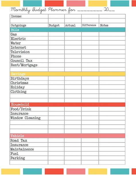 Sample Sample Family Budget Spreadsheet Pertaining To Sample Blank Spreadsheet Household Budget ...