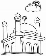 Mosque Coloring Pages sketch template