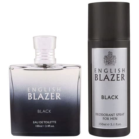 English Blazer Black Gift Set, EDT 100ml, Body Spray 150ml - Afro ...