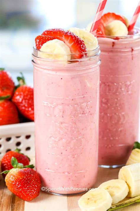 Strawberry Banana Smoothies Easy Recipes | Royale Recipes!