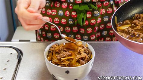 Gyudon Recipe - Straight Up Eats