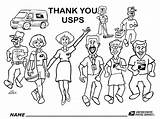 Usps Pages Coloring sketch template