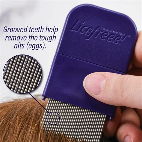 Licefreee NitDuo Metal Lice Comb | Dual Sided Nit Comb for All Hair ...