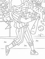 Jugador De Béisbol Básico Para Colorear Imprimir E Dibujar – ColoringLib sketch template