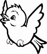 Cute Bird Coloring sketch template