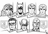 Coloring Pages Justice League sketch template