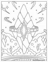 Free CRYSTALS Coloring Pages For Download Printable PDF sketch template