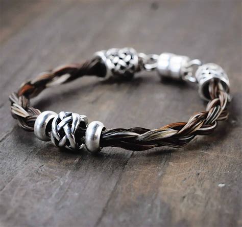 Silver Horse Hair Bracelet Horse Hair Jewelry Horse Lover - Etsy