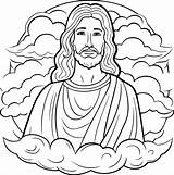 Christian God Jesus Vector Coloring Page  Premium AI Generated sketch template