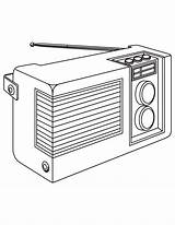 Radio Coloring Pages sketch template