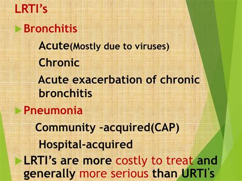 PPT - Treatment Of Respiratory Tract infections PowerPoint Presentation ...