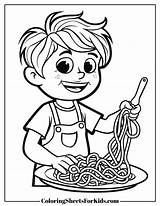 Spaghetti Coloring Pages Free Printable PDFs  Sheets For Kids sketch template