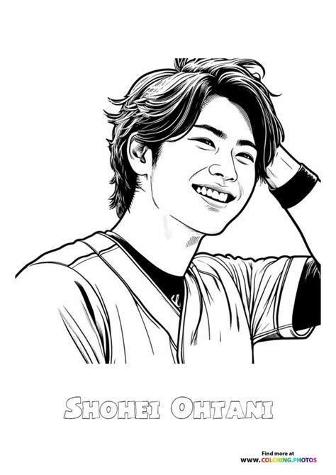 Shohei Ohtani - Coloring Pages for kids
