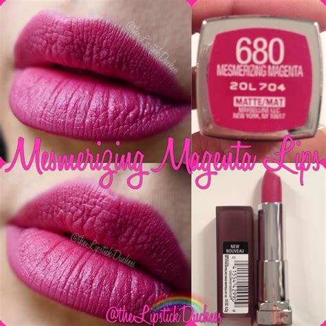 Mesmerizing Magenta Lips 680 | Maybelline lipstick, Maybelline matte lipstick, Magenta lipstick