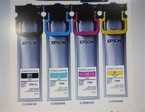 B/C/M/Y Epson INK WF-C5790 INK T949 SET OF 4, Bottle at Rs 9176/set in ...