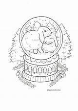 Winter Rabbit Colouring Pages  Etsy Canada sketch template