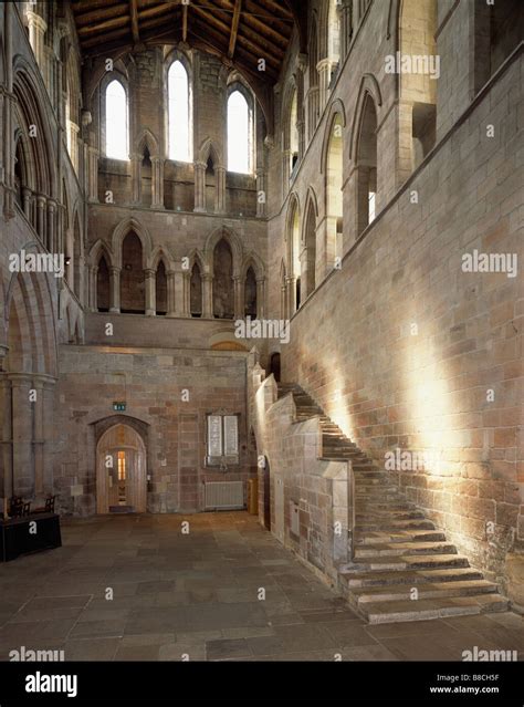 Hexham Abbey Night Stair Stock Photo - Alamy