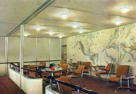 The Interior of the Hindenburg Revealed in 1930s Color Photos: Inside the Ill-Fated Airship ...