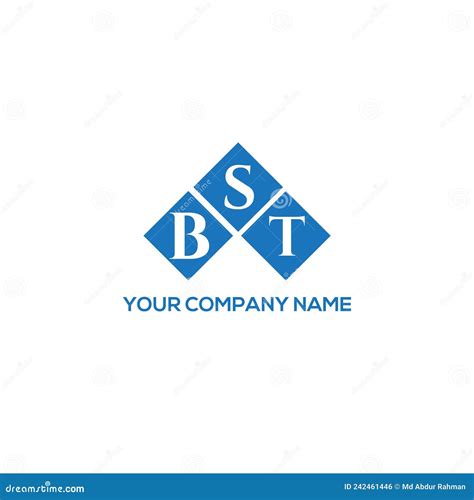 BST Letter Logo Design on White Background. BST Creative Initials Letter Logo Concept Stock ...