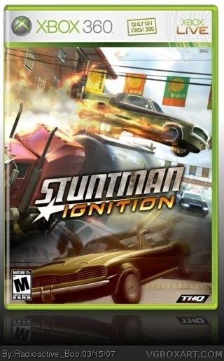 Stuntman Ignition Xbox 360 Box Art Cover by Radioactive Bob