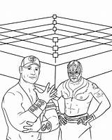 WWE Coloring Page 10 sketch template
