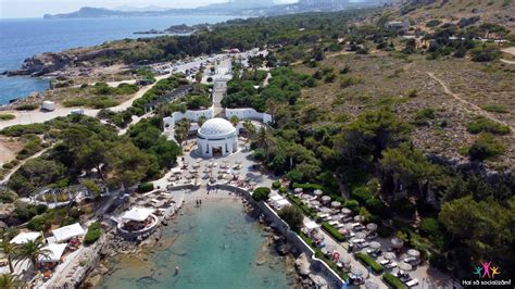 Kallithea Springs and beach, Rhodes, Greece - Drone 4K - YouTube