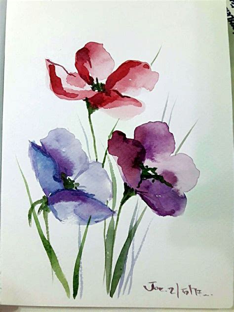 Pin by Joe Gallery on Watercolor 🖌Joe | Flower art painting, Watercolor flower art, Watercolor ...