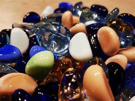 Aquarium Decorative Multicolour Glass Stones - Blue Ocean Aquarium