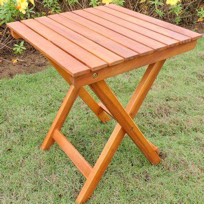 Bay Isle Home Kinzer Folding Solid Wood Side Table | Wayfair | Solid ...