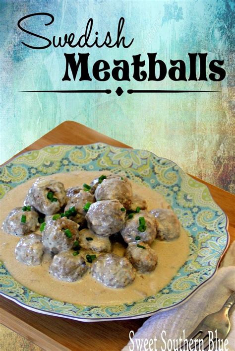 SUPER EASY SWEDISH MEATBALLS - Sweet Southern Blue | Recipe | Swedish meatballs easy, Swedish ...