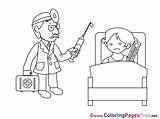 Hospital Ward For Kids Printable Colouring Page sketch template