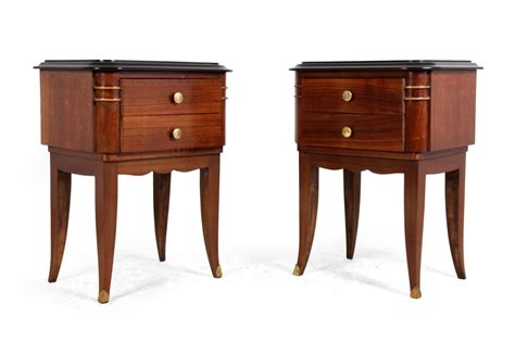 Pair of Art Deco Bedside Tables in Rosewood 1920s Retro Furniture, Antique Furniture, Mid ...