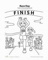 Running  Worksheet Educationcom Sports coloring pages Day sketch template
