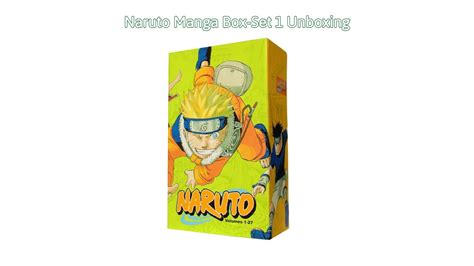 Naruto Manga Box-Set 1 Unboxing (Manga Haul #11) | Reviewing Volume Covers feat. Doodle - YouTube