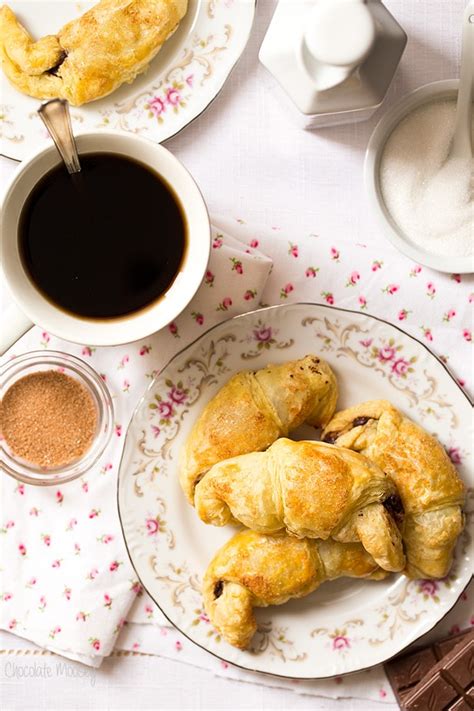 Puff Pastry Chocolate Croissants (Small Batch)