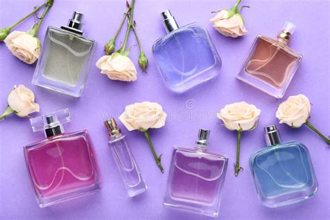 Perfume Bottles with Rose Flowers Stock Image - Image of flower, gift: 134623893