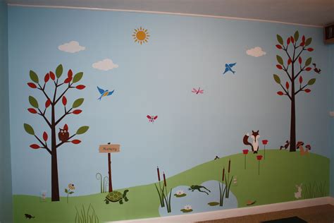 Pin by Meghan O'Brien on AJ Decor | Kids wall murals, Childrens wall murals, Nursery wall painting