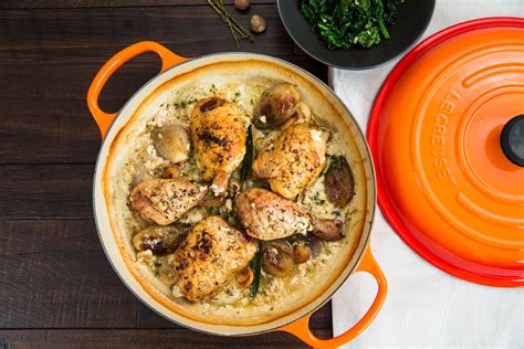 Provencal Braised Chicken in Milk | Recipe | Braised chicken, Le creuset recipes, Braiser recipes