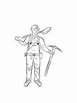 People Mining Coloring Pages sketch template