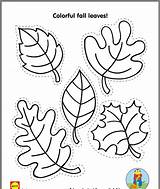 Coloring Pages Fall Leaves sketch template