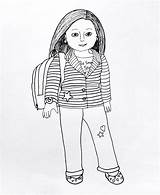 American Girl Doll Coloring Pages Printable  Activity Shelter sketch template