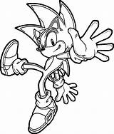 Super Sonic Coloring Page Printable  Free Templates sketch template