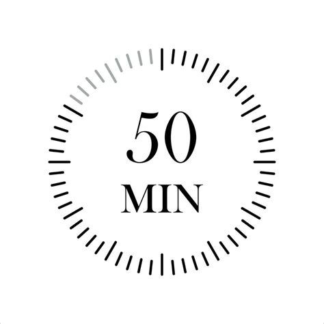 50 minutes timers Clocks, Timer 50 min icon. 25752052 Vector Art at ...