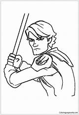 Anakin Skywalker From Star Wars Coloring Page  Free Printable sketch template