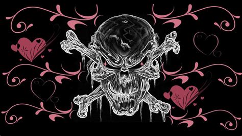 Pink Skull Wallpaper - WallpaperSafari