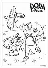 Dora The Explorer Coloring Lesson Kids Coloring Page sketch template
