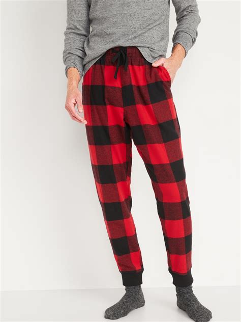 Matching Plaid Flannel Jogger Pajama Pants for Men | Old Navy