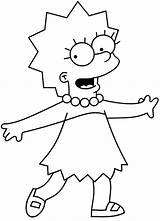 Lisa Simpson Coloring Pages  Learny Kids sketch template