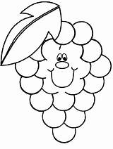 Grapes Coloring Pages  Best For Kids sketch template
